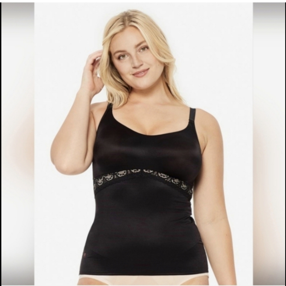 Ruby Ribbon Lace Cami - image 1